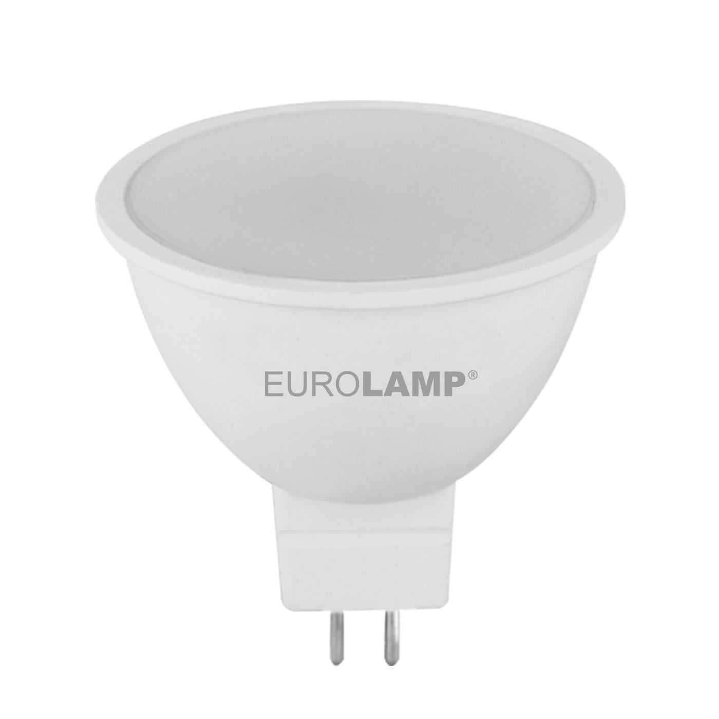 Лампа точечная LED Eurolamp ЭКО MR16 7W GU5.3 3000K (36486273)