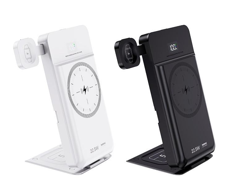 Повербанк Remax Wireless Charger RPP-D3 10000 mAh 5in1 15W White (101135) - фото 2