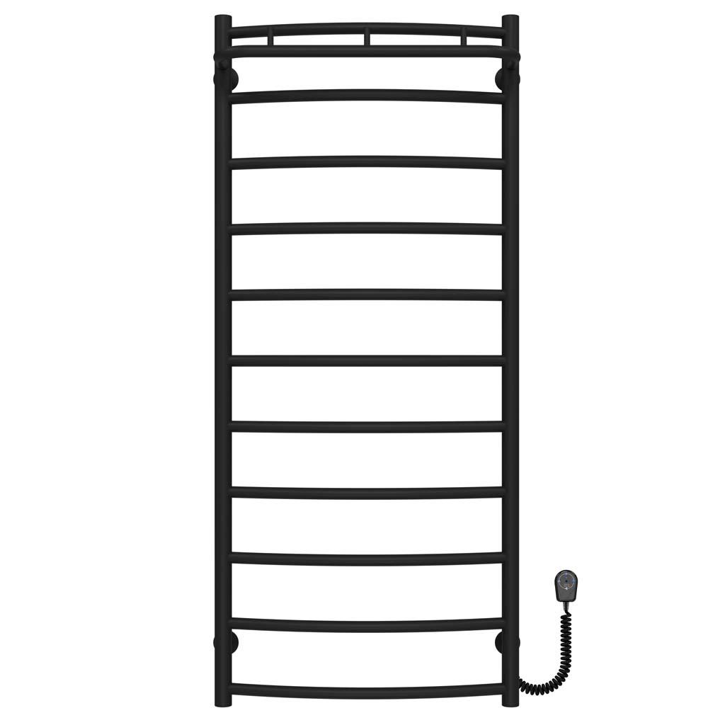 Полотенцесушитель электрический Deffi Классик N П11 EF16 правое подключение нержавеющая сталь 500х1200 мм Черный (C.KN.120.50.11.EBR5)