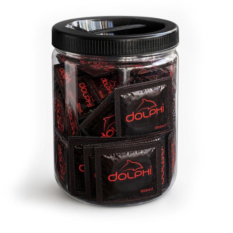 Презервативы Dolphi Ribbed с ребрами 66 шт. (000007134)