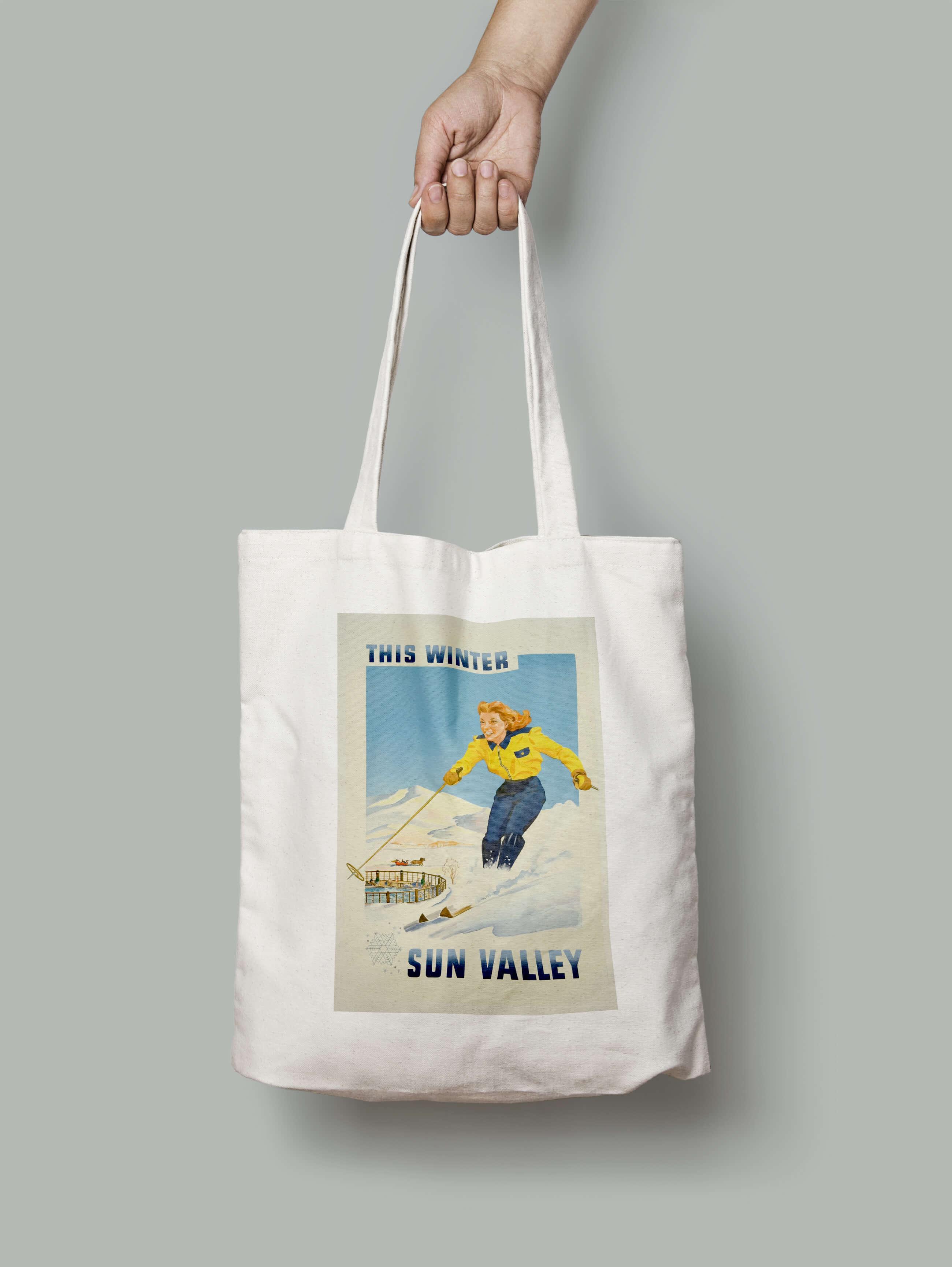 Эко-сумка Лыжница шопер (sun_valley_idaho_Bag)