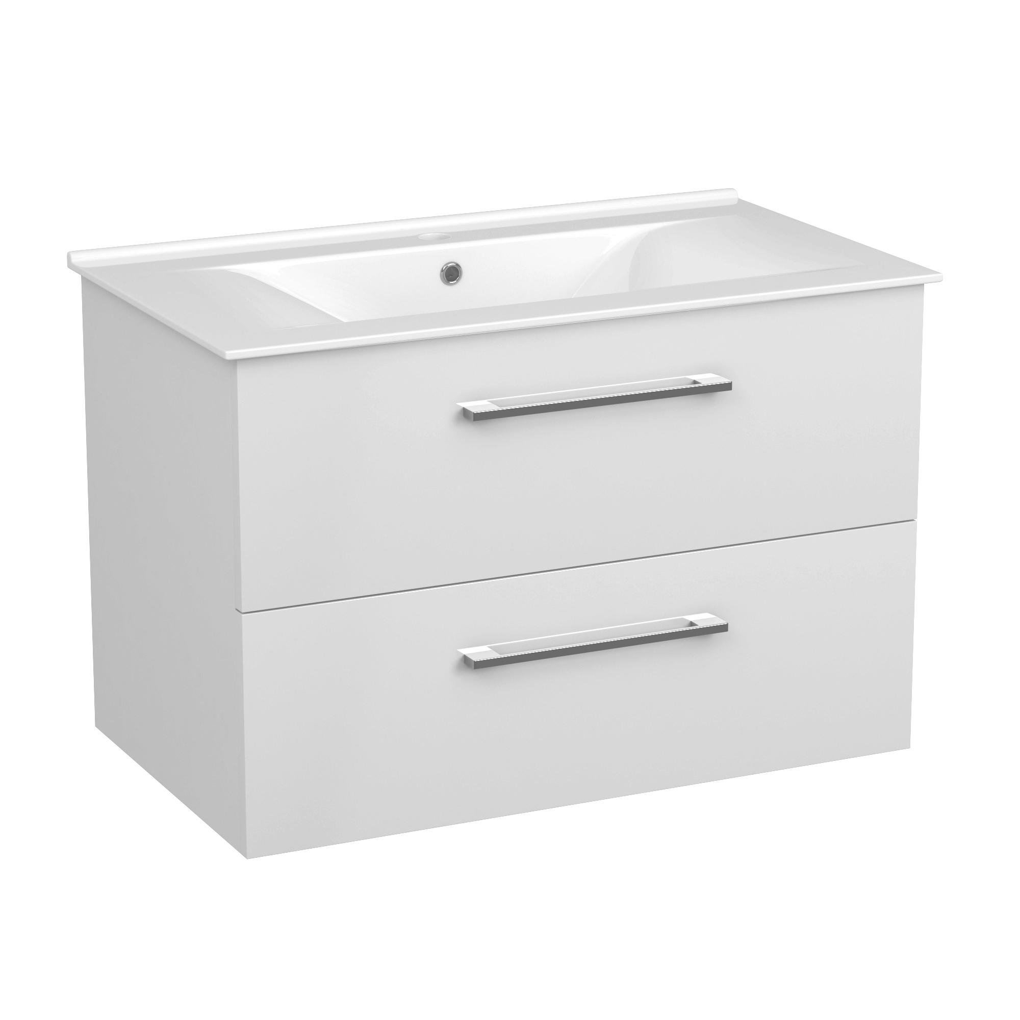 Тумба с умывальником подвесная VOLLE NEMO 15-17-80N 81,5x54,5x46,5 см Белый (97158)