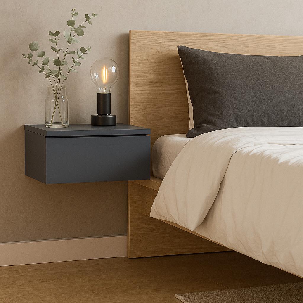 Прикроватная тумба Doros Левия 1Ш 46х31х15 см Графитовый - фото 3 Прикроватная тумба Doros Левия 1Ш 46х31х15 см Графитовый - фото 3