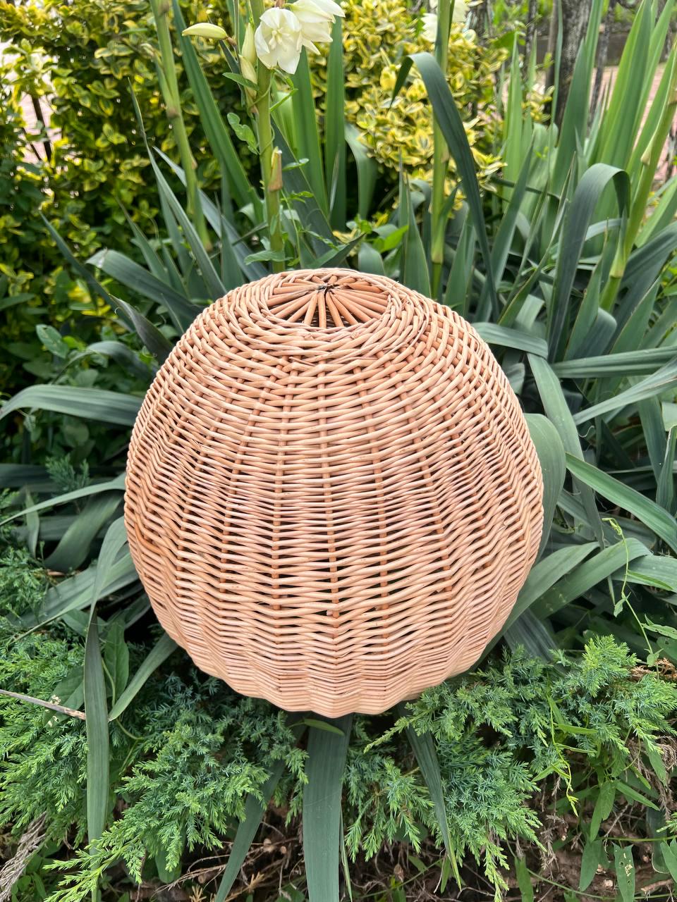 Абажур плетеный из лозы 30х30 см (27271830) - фото 2