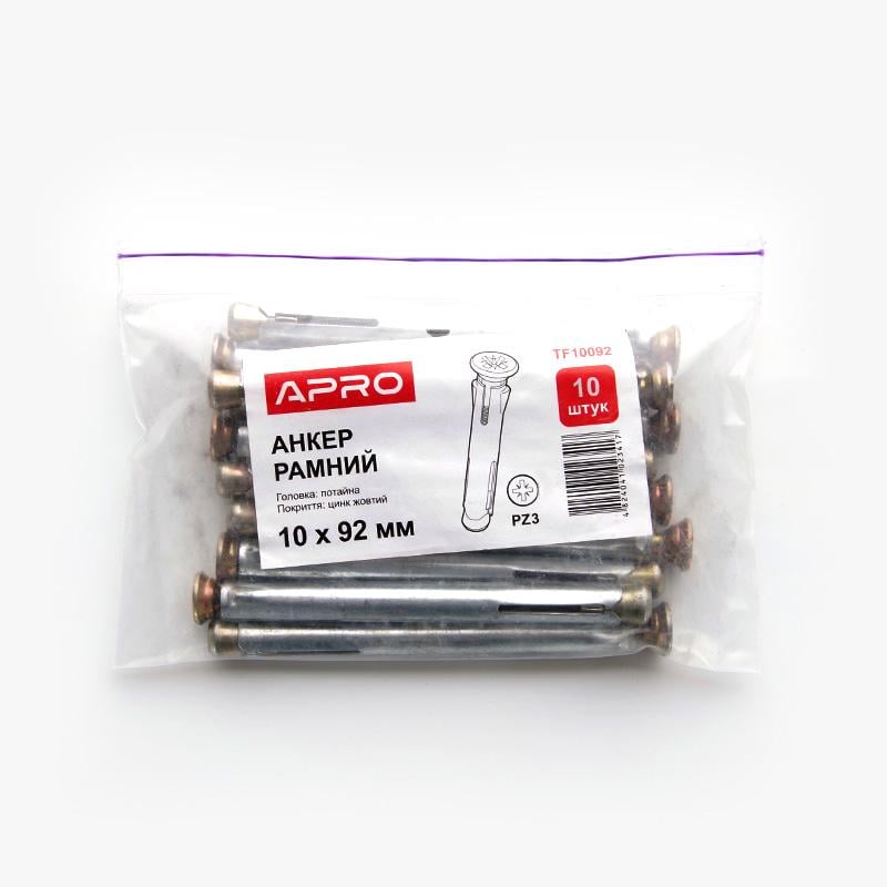 Анкер Apro рамный 10x112 оцинкованный 10 шт. (TF10112) - фото 5 Анкер Apro рамный 10x112 оцинкованный 10 шт. (TF10112) - фото 5