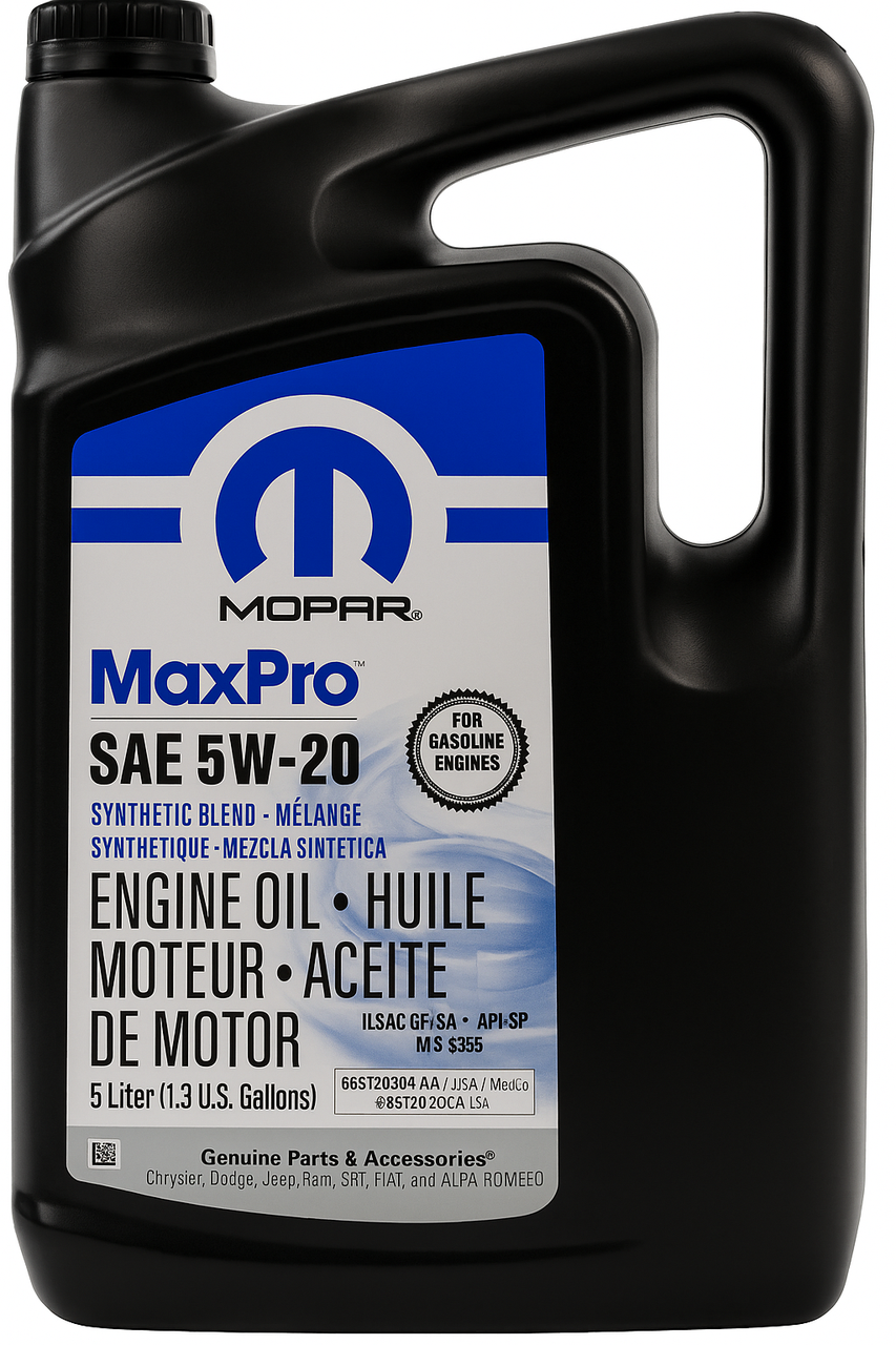 Моторна олива Mopar Maxpro SAE 5W-20 5 л (68518203AA) - фото 2 Моторна олива Mopar Maxpro SAE 5W-20 5 л (68518203AA) - фото 2