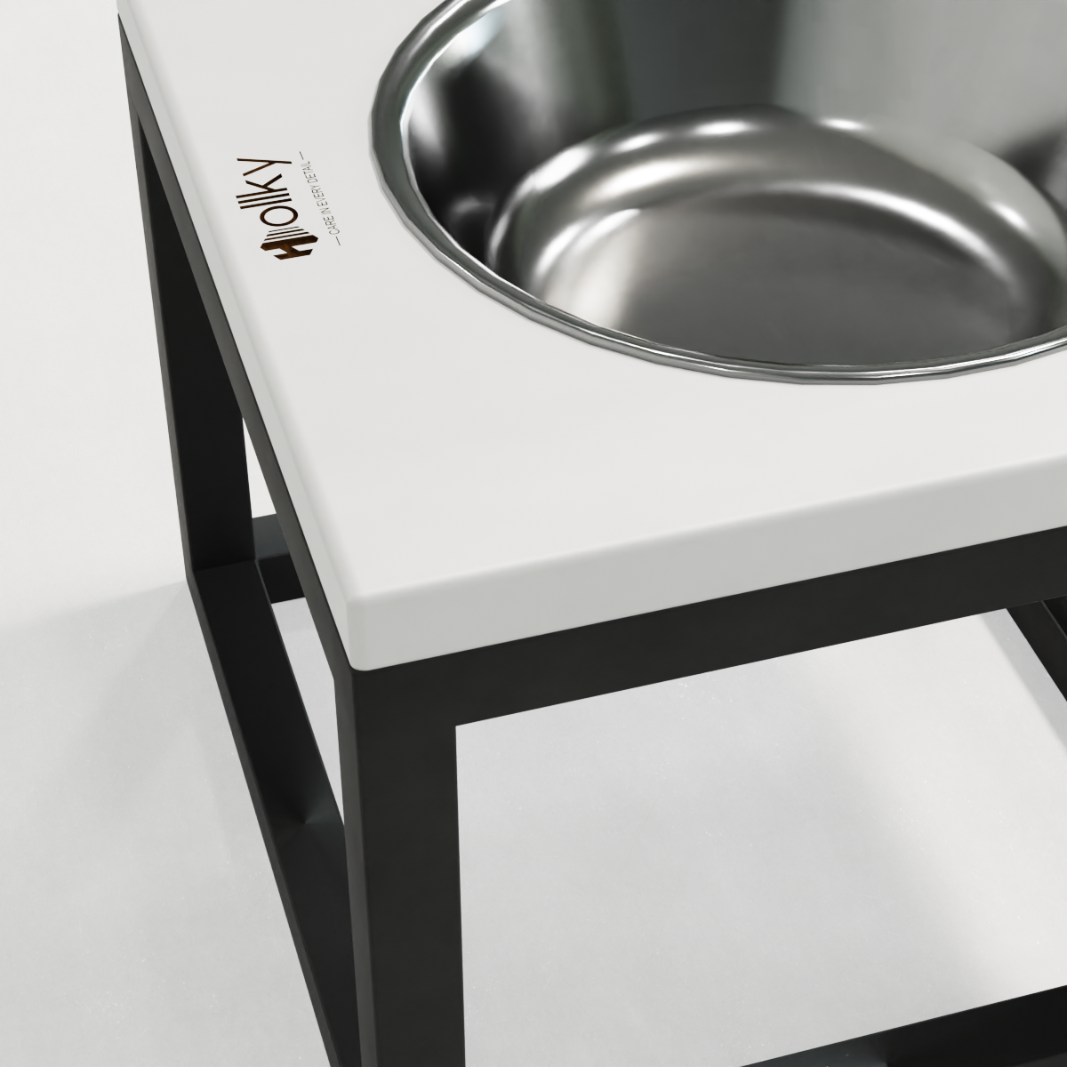 Миска на подставке для больших собак Hollky Base Solo XL 1,8 л (XL-262620-GRWH) - фото 8 Миска на подставке для больших собак Hollky Base Solo XL 1,8 л (XL-262620-GRWH) - фото 8