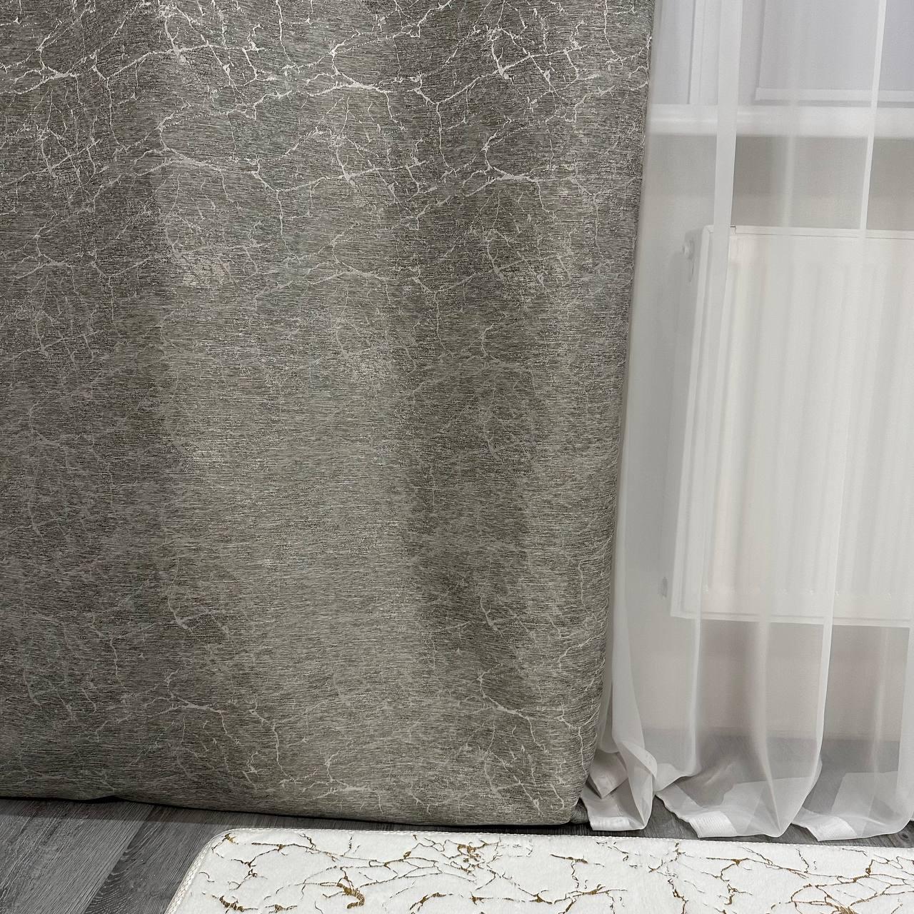 Штори Лорен жаккардові 1,5х2,7 м 2 шт. Сірий - фото 7 Штори Лорен жаккардові 1,5х2,7 м 2 шт. Сірий - фото 7