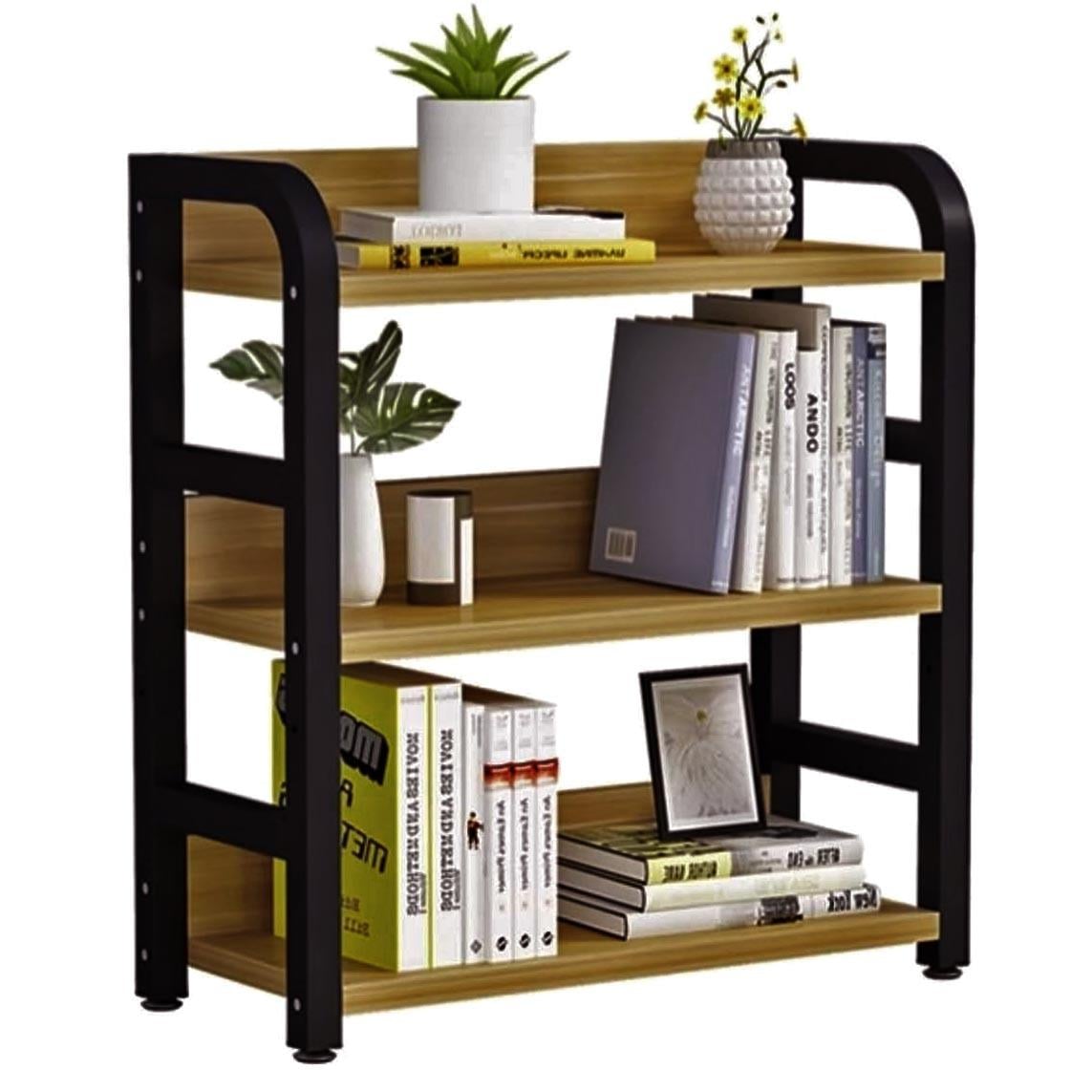 Полка книжная настольная из дерева Вининген Венге/Сиена (КПА-02921205)