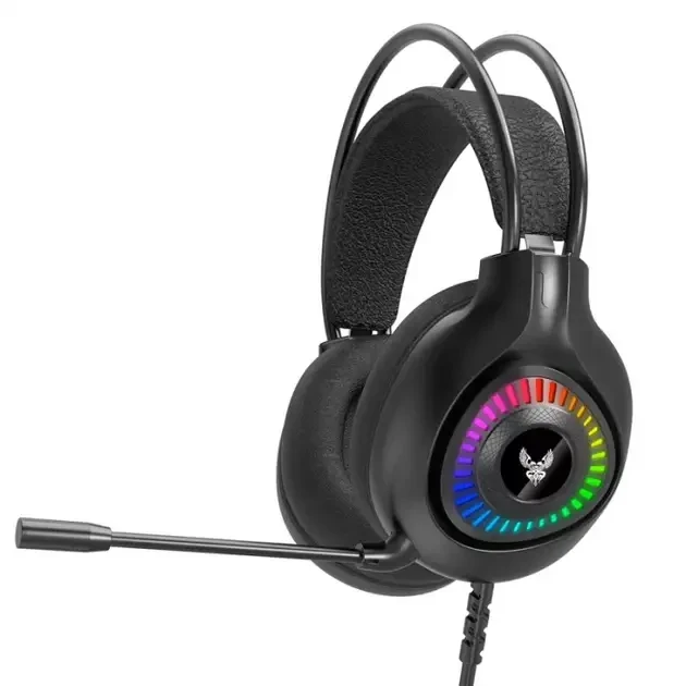 Наушники игровые проводные Gaming GH-01 198i с микрофоном и подсветкой (8889) Наушники игровые проводные Gaming GH-01 198i с микрофоном и подсветкой (8889)