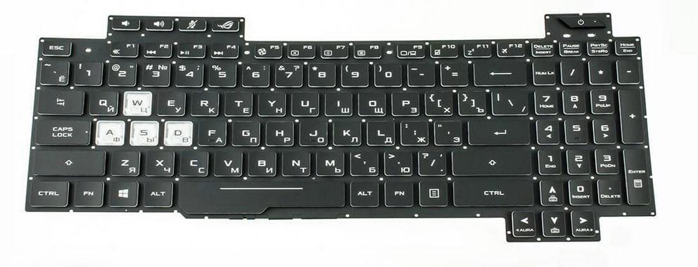 Клавиатура для ноутбука Asus MW704GM с подсветкой клавиш (0KNR0-6618RU00)
