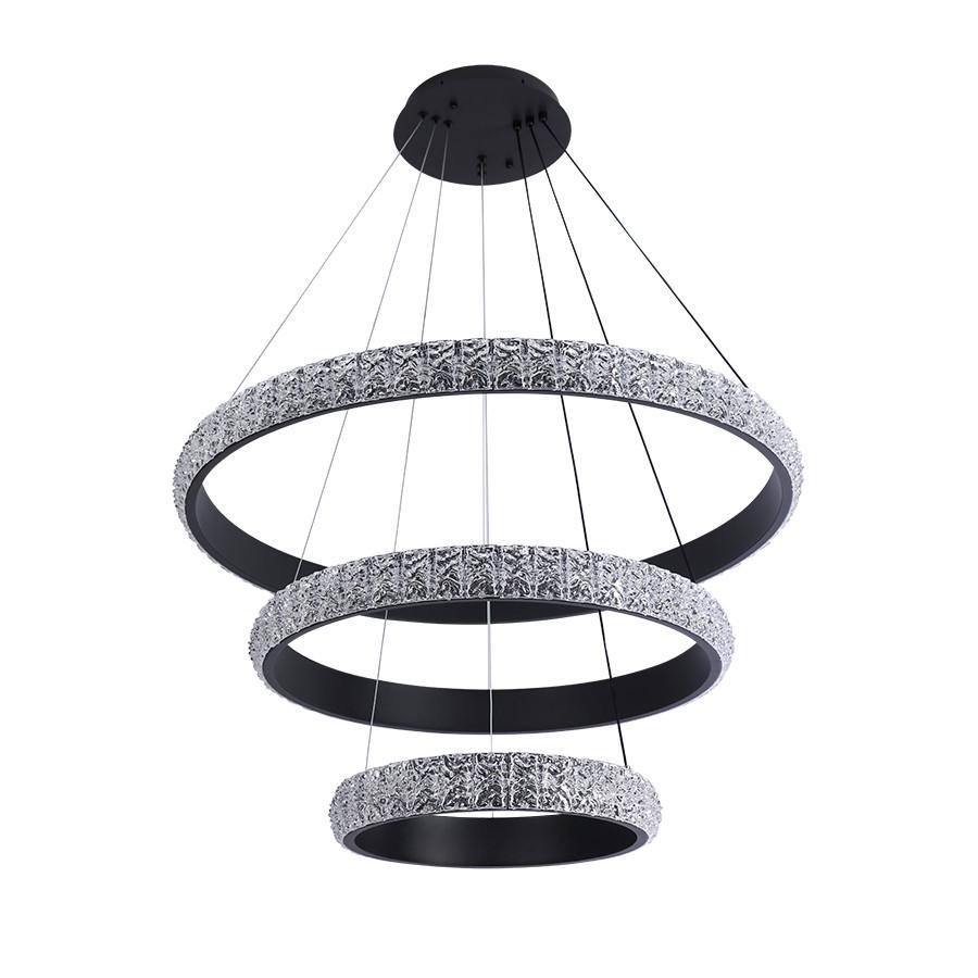 Люстра LED 7875130 400/600/800 BK 90W с пультом Черный