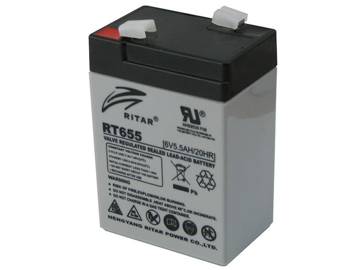 Аккумуляторная батарея Ritar RT655 6 В 5.5 Ахч