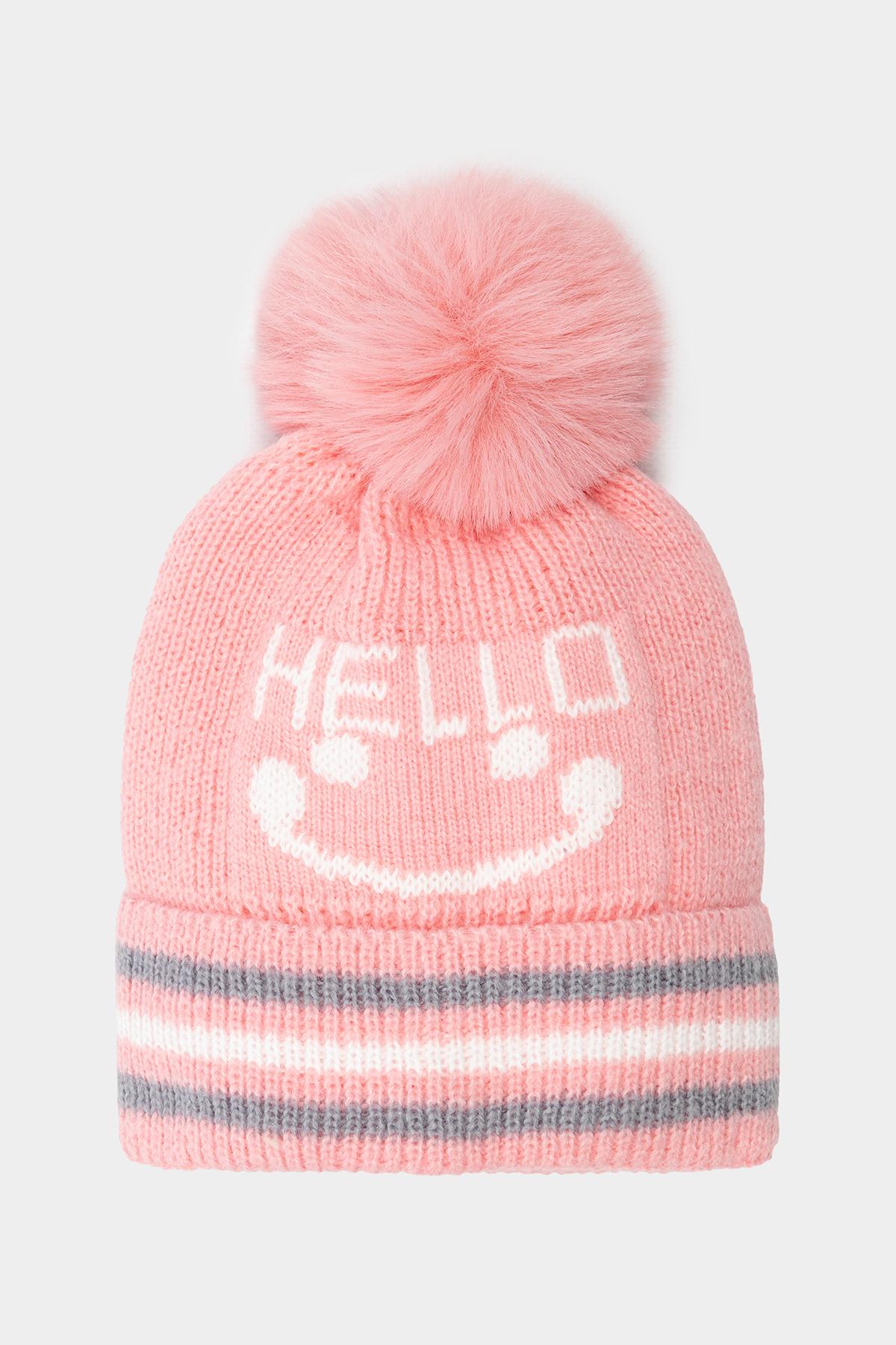 Шапка для девочки 52-54 см Розовый (ЦБ-00228176)