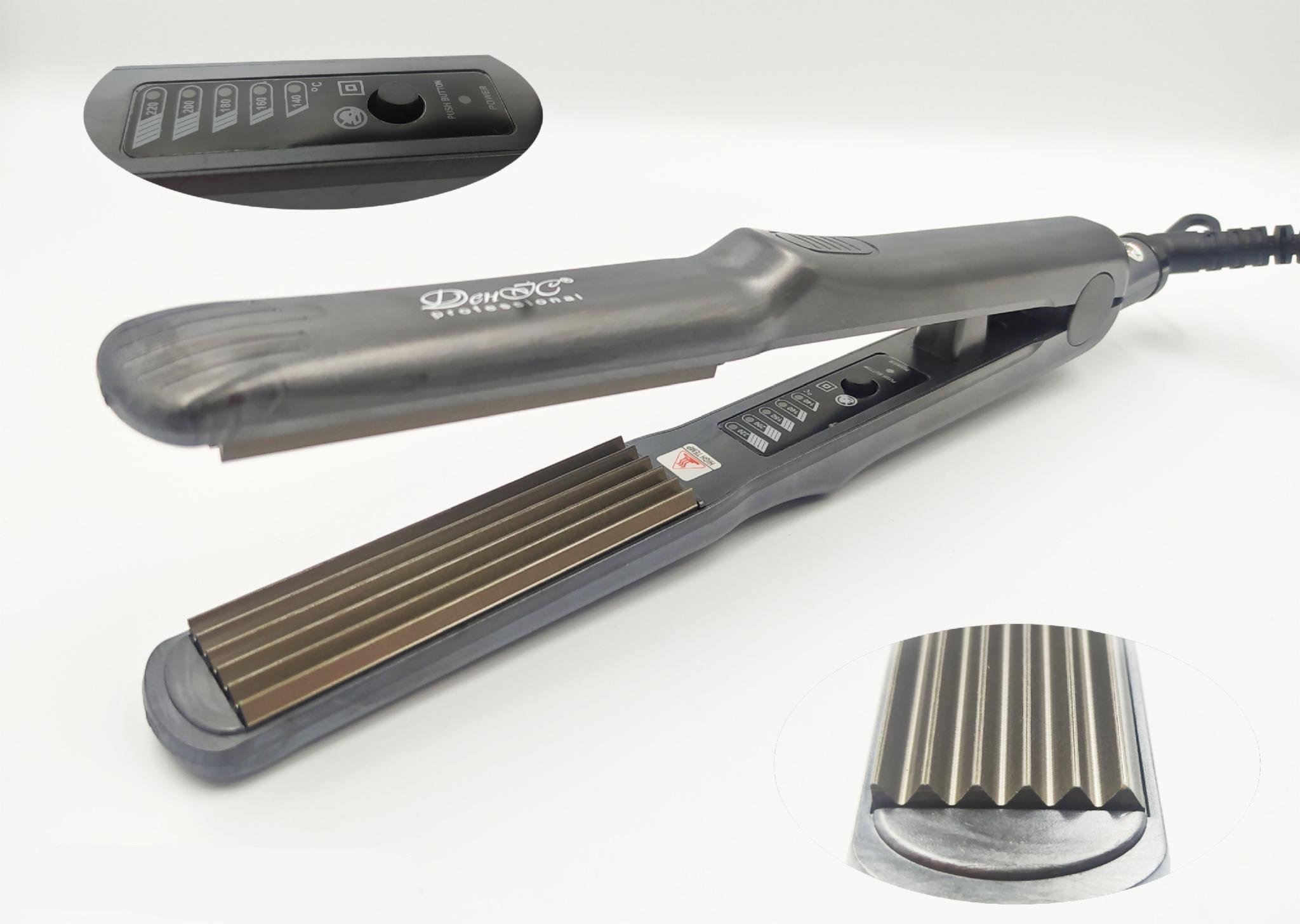 Праска гофре професійна для волосся ДенІС professional 6 зубів (1453071462) - фото 2 Праска гофре професійна для волосся ДенІС professional 6 зубів (1453071462) - фото 2