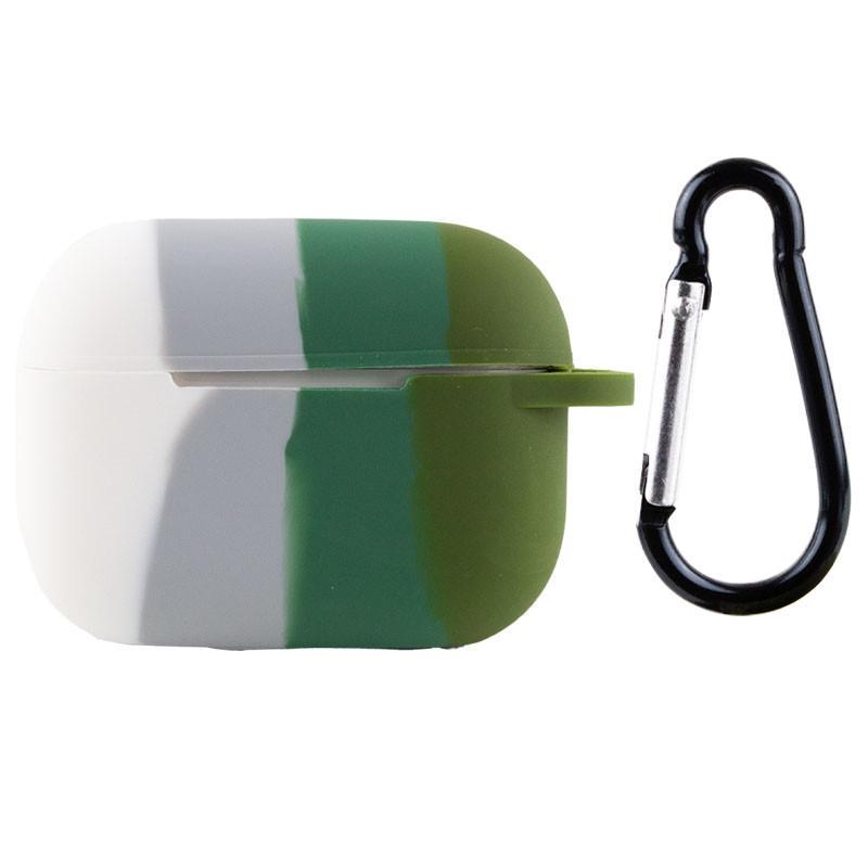 Футляр силіконовий Epik Colorfull для навушників AirPods Pro Білий/Зелений (00000049911_1)
