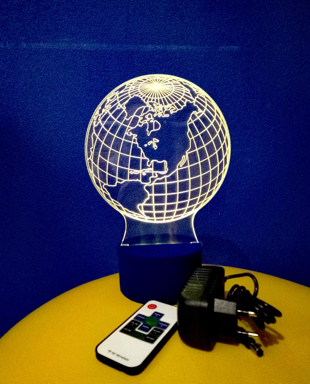 3D-нічник Глобус кілька підсвіток/на пульті (1064365341) 3D-нічник Глобус кілька підсвіток/на пульті (1064365341)