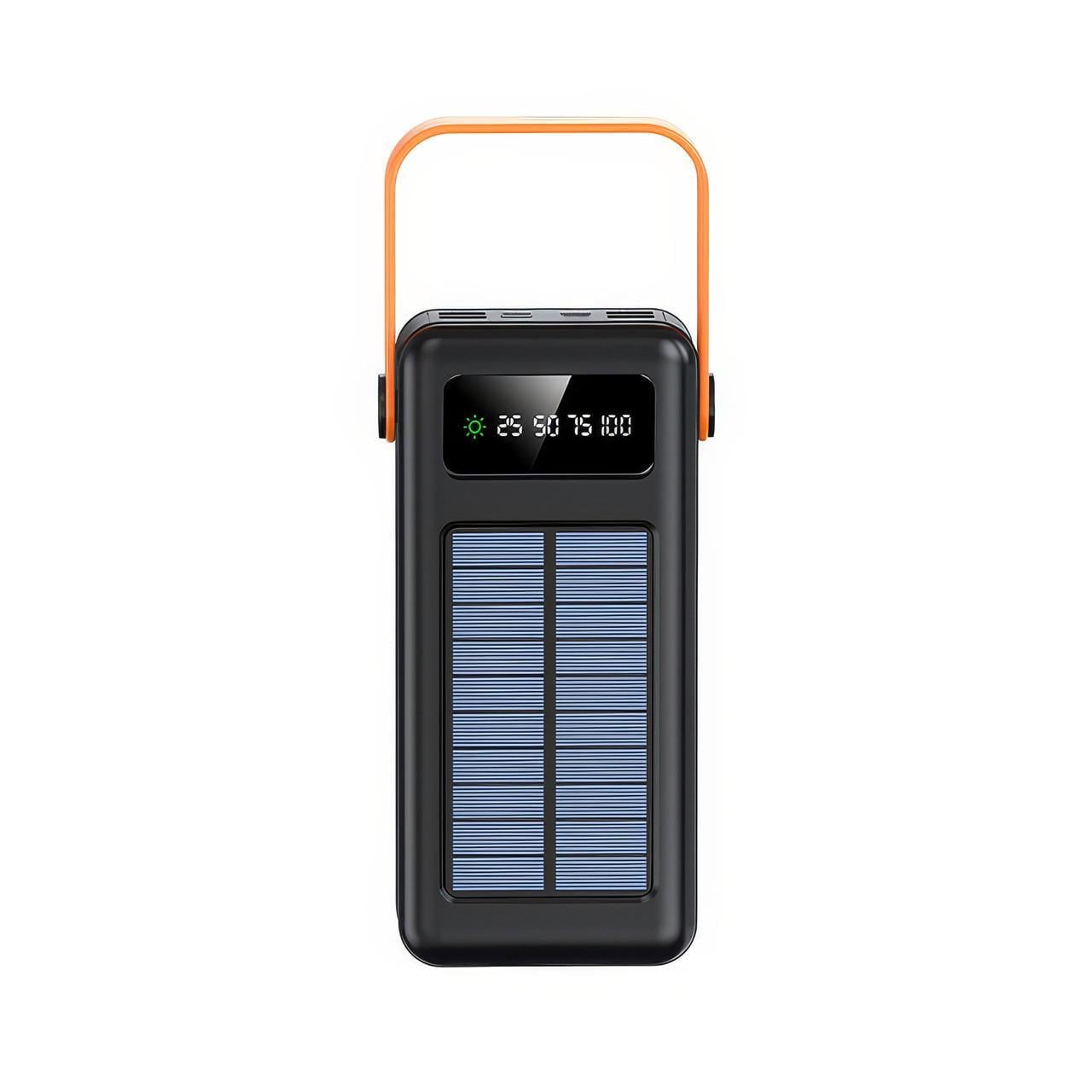 Повербанк 60000 mAh с солнечной панелью и фонариком Повербанк 60000 mAh с солнечной панелью и фонариком
