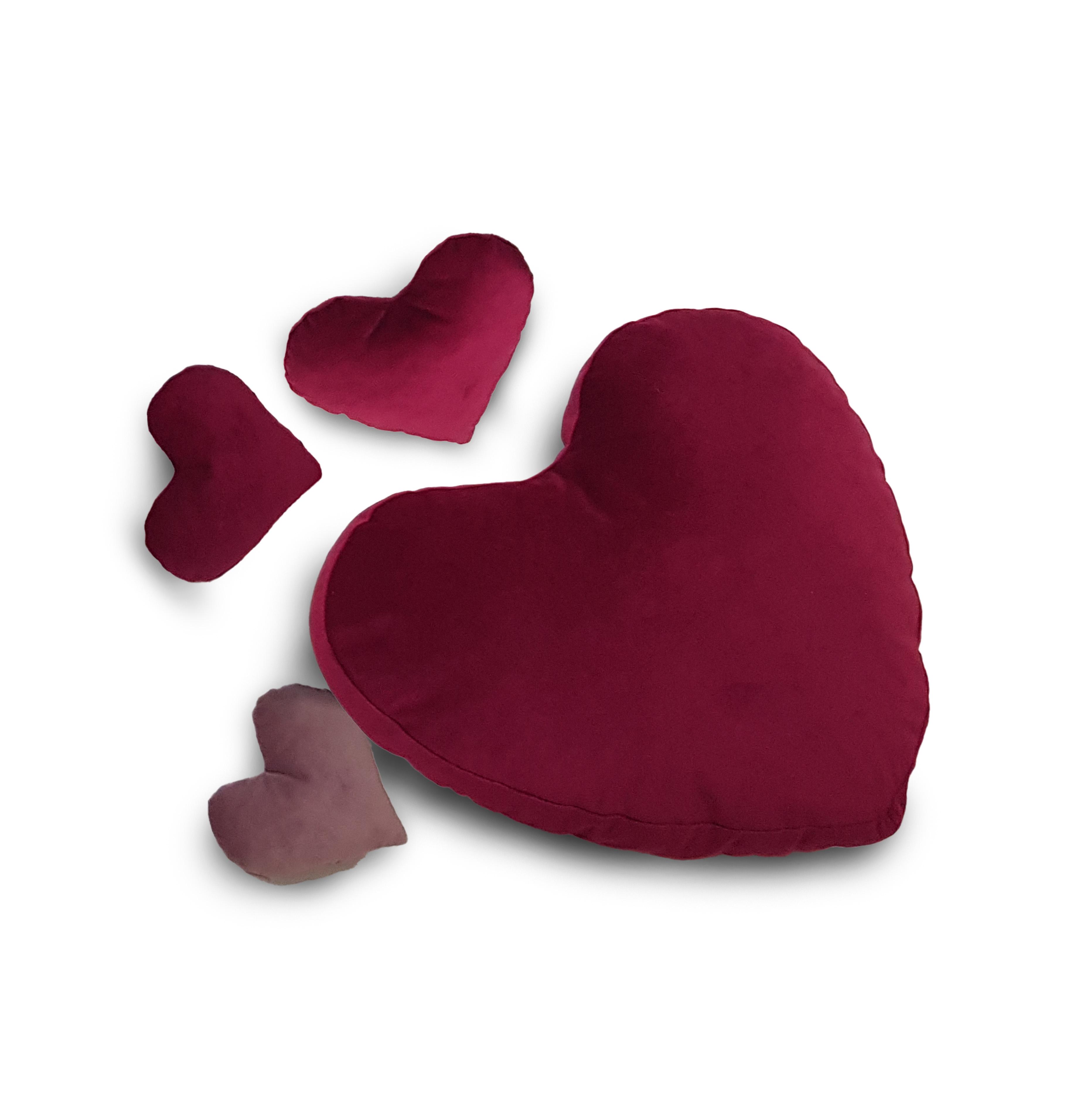 Комплект декоративних подушок Firanka Сердечка 1 шт. 40 см 1 шт. 20 см 2 шт. 10 см Різнокольоровий (серд_5) Комплект декоративних подушок Firanka Сердечка 1 шт. 40 см 1 шт. 20 см 2 шт. 10 см Різнокольоровий (серд_5)