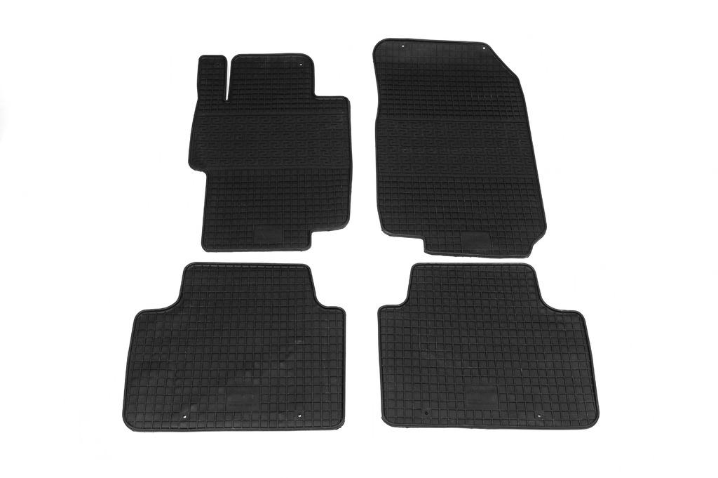 Резиновые коврики Polytep для Honda Accord VII 2002-2007 гг. резина Черный