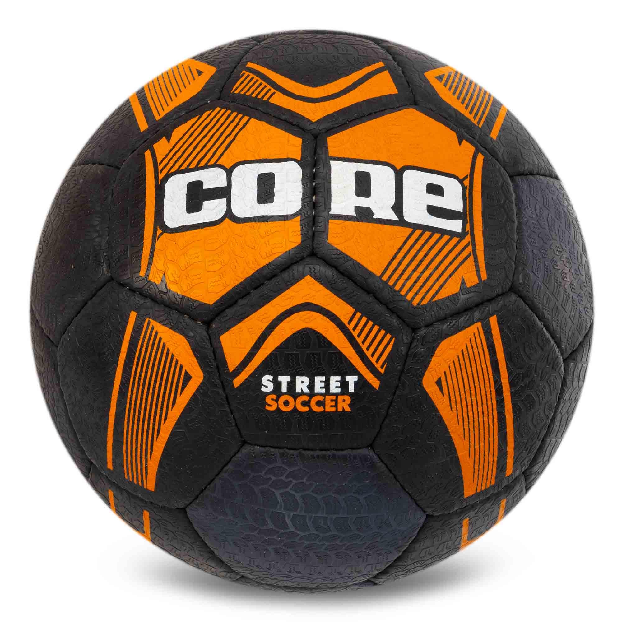 Футбольный мяч FB-7942 CORE STREET SOCCER р. 5 Черный/Оранжевый (8585053829891)