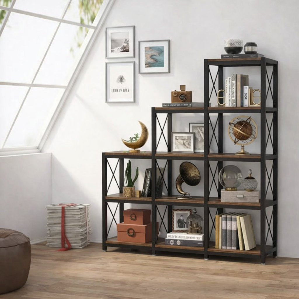 Стеллаж Etagere 26 на 12 полок Дуб Родос (ST167)