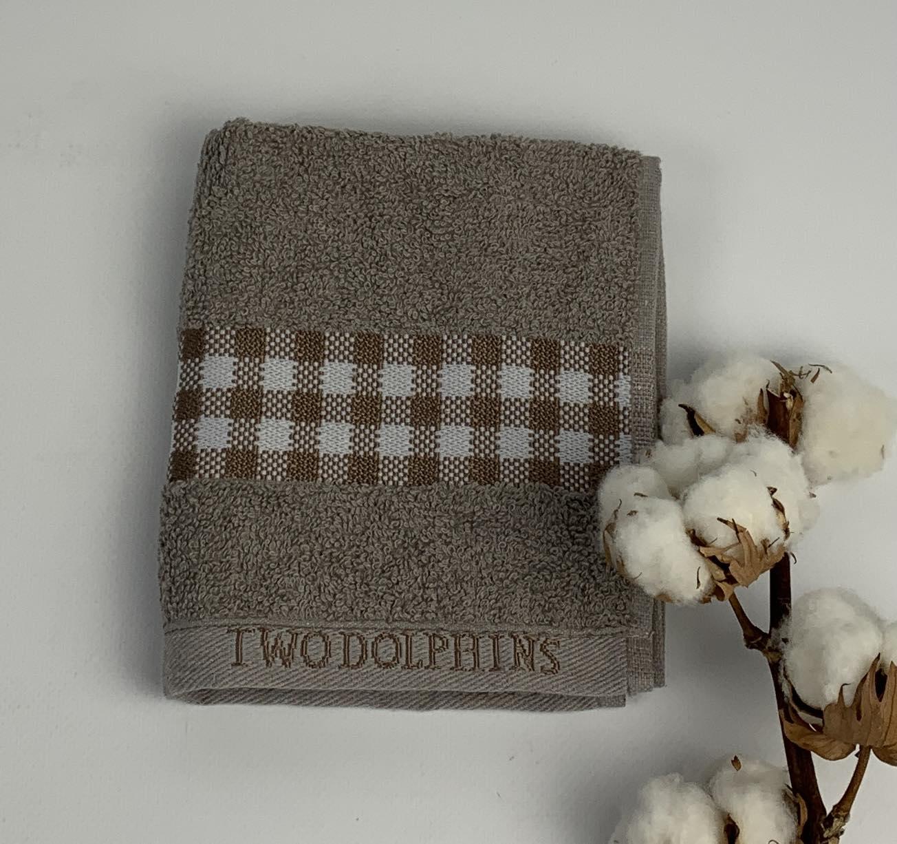 Полотенце Two Dolphins Vip Cotton Midilli A159 30х50 см Графитовый (CN32137)