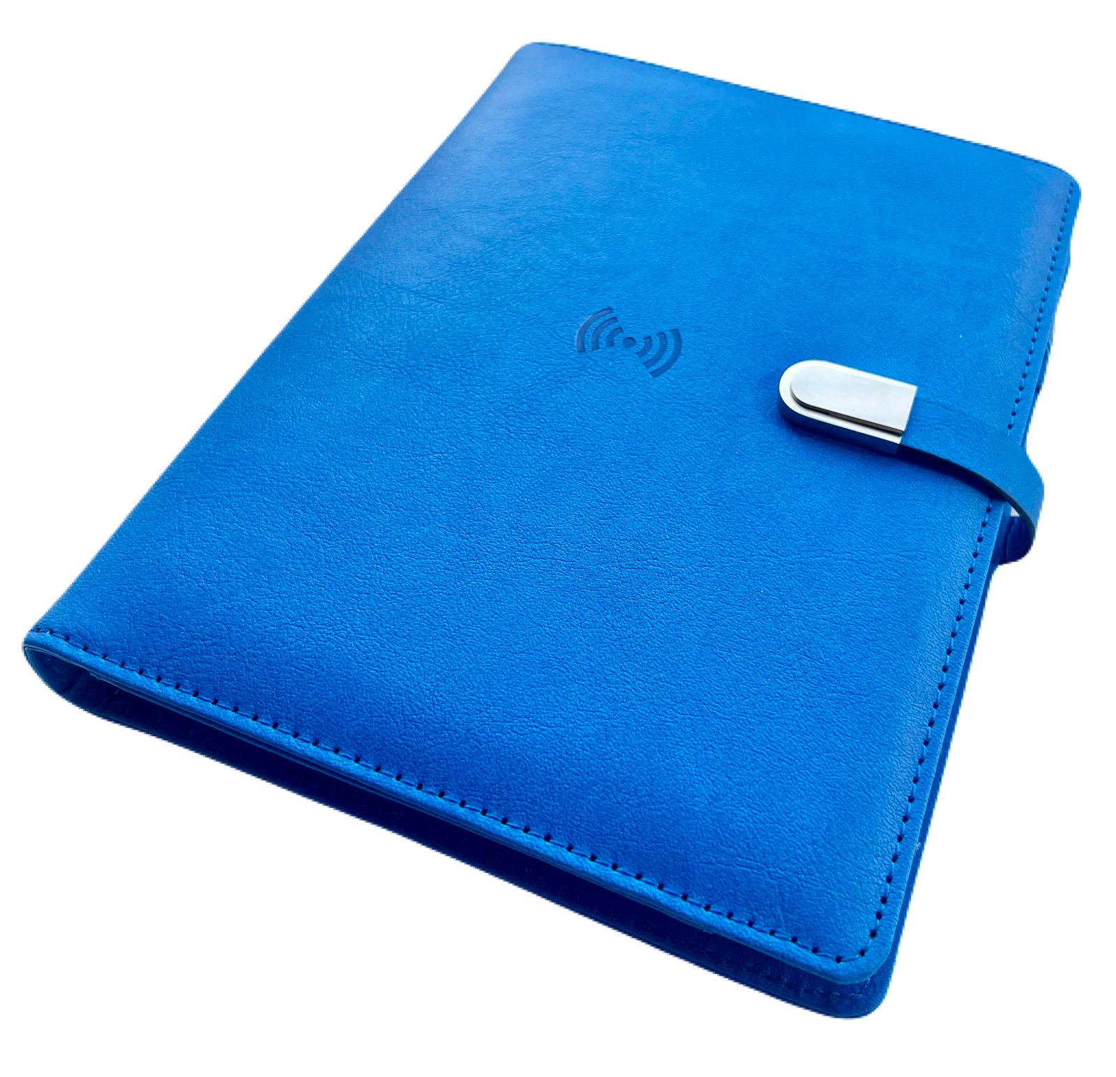 Блокнот-дневник AB tech Colorful с беспроводной зарядкой/Power Bank и USB flash 16 Gb Светло-синий - фото 2 Блокнот-дневник AB tech Colorful с беспроводной зарядкой/Power Bank и USB flash 16 Gb Светло-синий - фото 2