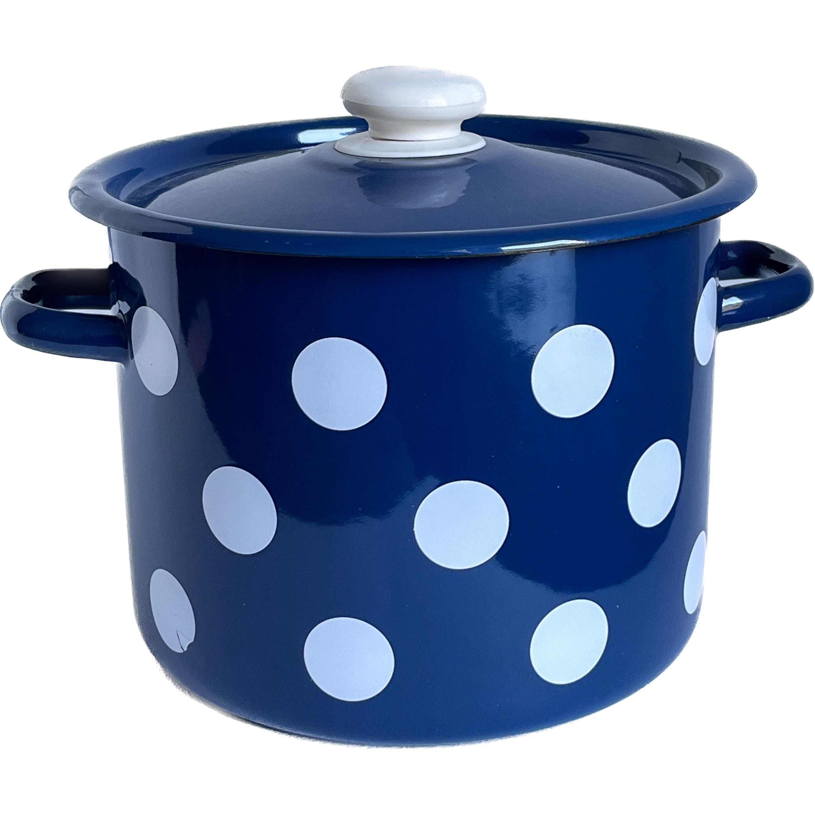 Каструля Idilia Білий горох 5,5 л Синій (235287)