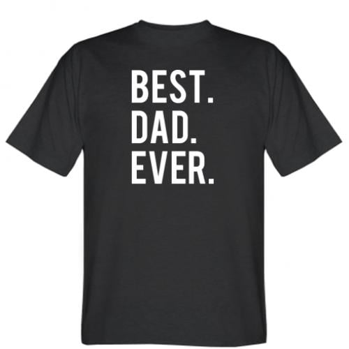 Футболка мужская "BEST. DAD. EVER." L Черный (6284918-2-126128-L)