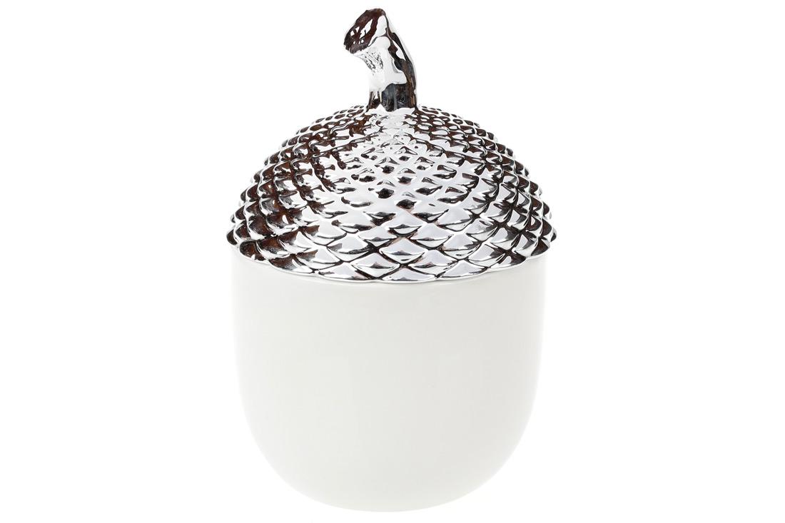 Банка фарфоровая с крышкой BonaDi Желудь 800 мл (727-149)