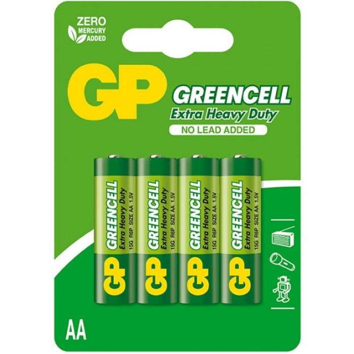 Батарейка GP Greencell 15G-U4 R6 АА 1,5V 4 шт. (000133)