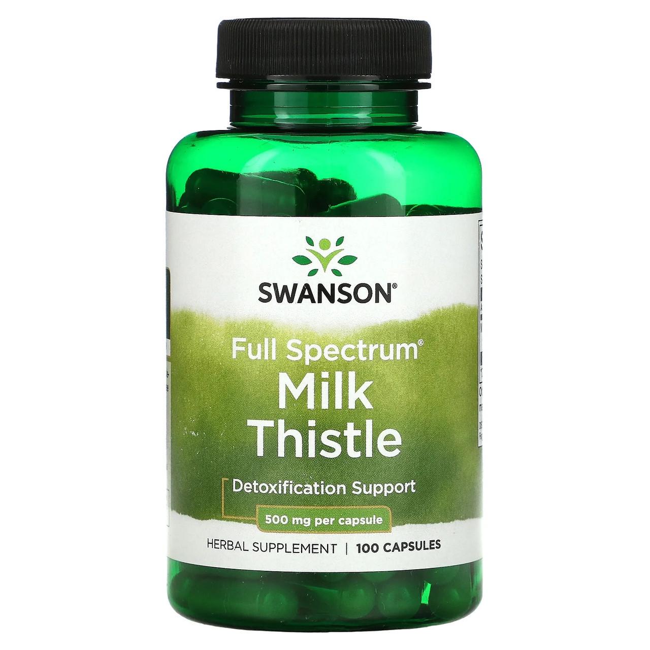 Розторопша Swanson Milk Thistle для здоров'я печінки 500 мг 100 капс. (1466192912)