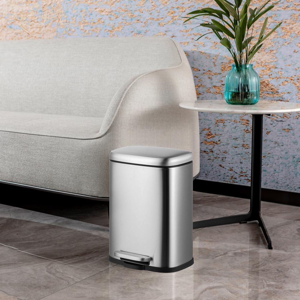 Мусорное ведро с плавным закрытием MIXXUS Premium Style-TC0305 SS Color прямоугольное 5 л Нержавеющая сталь (MI7060) - фото 8 Мусорное ведро с плавным закрытием MIXXUS Premium Style-TC0305 SS Color прямоугольное 5 л Нержавеющая сталь (MI7060) - фото 8