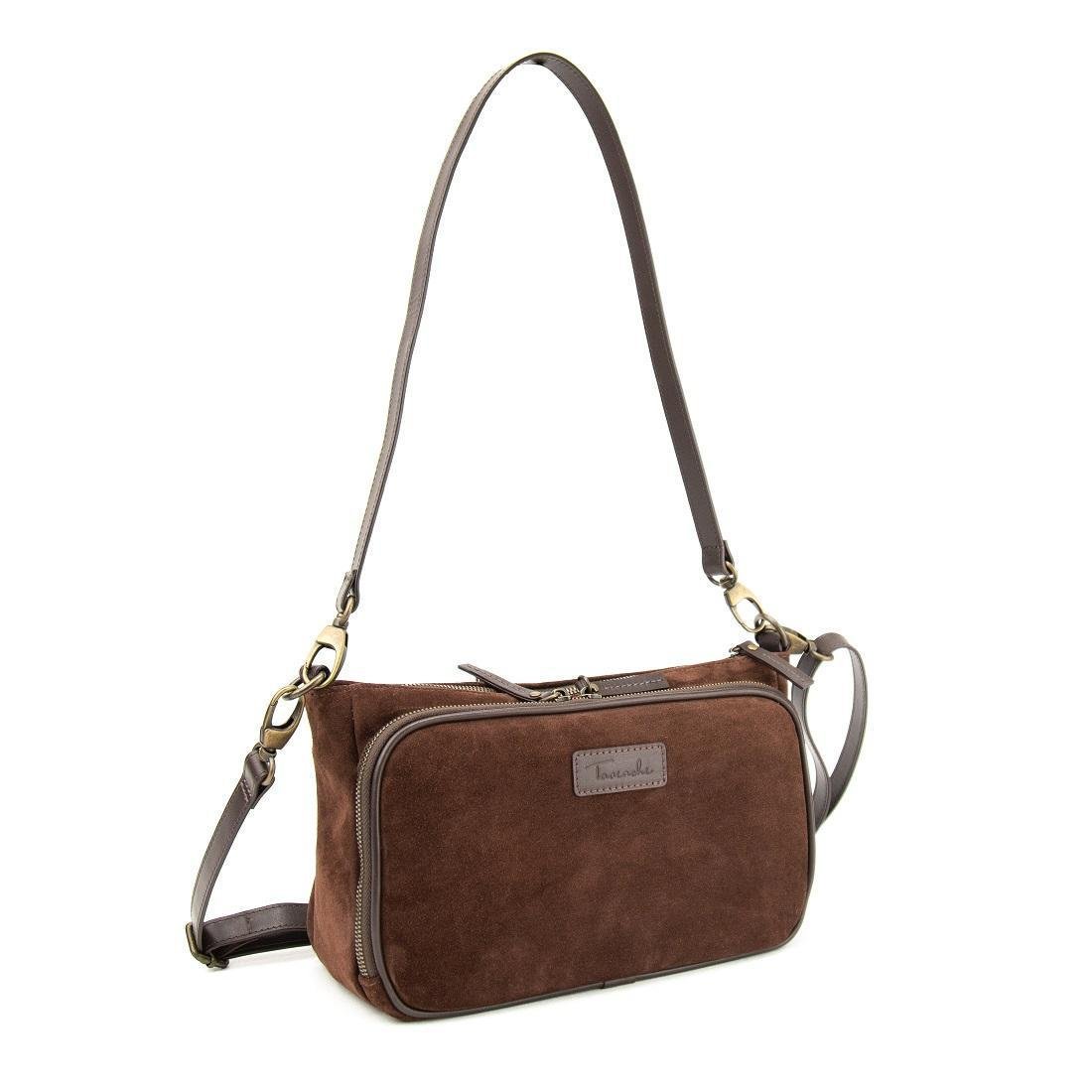 Женская сумка-кроссбоди кожаная Tavinchi CH-001DB-Y Коричневый (2656560089) - фото 7 Женская сумка-кроссбоди кожаная Tavinchi CH-001DB-Y Коричневый (2656560089) - фото 7