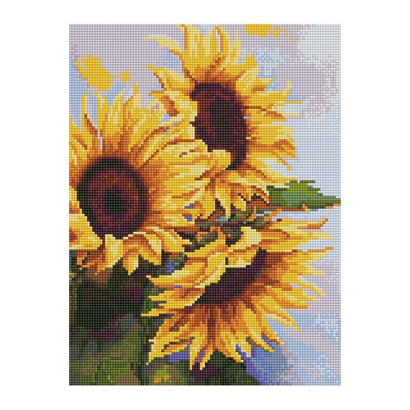 Алмазная мозаика Rainbow Art Яркие подсолнухи 40х30 см (EJ1375)