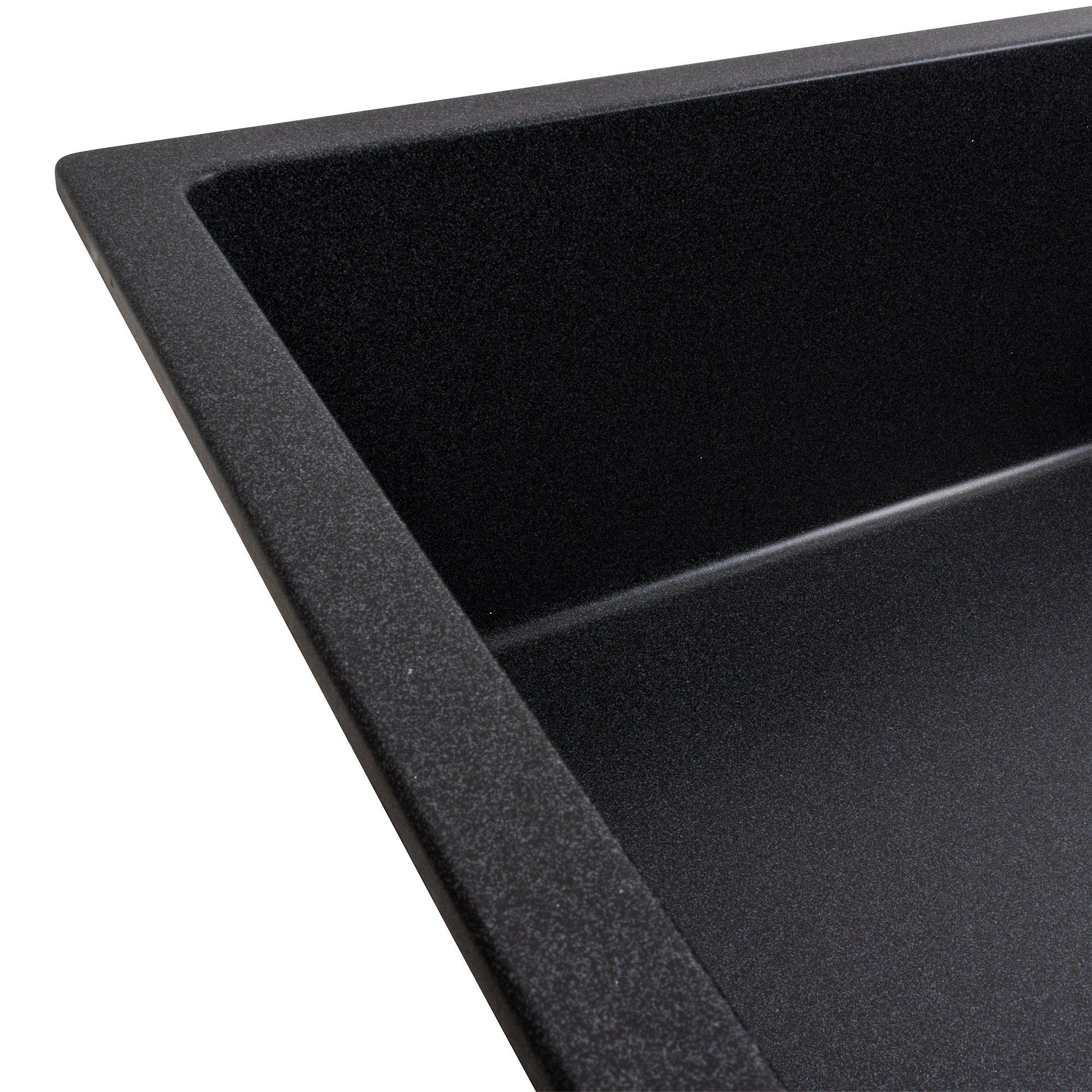 Мийка для кухні гранітна Platinum 8650 DIAMOND матова Карбон - фото 4 Мийка для кухні гранітна Platinum 8650 DIAMOND матова Карбон - фото 4