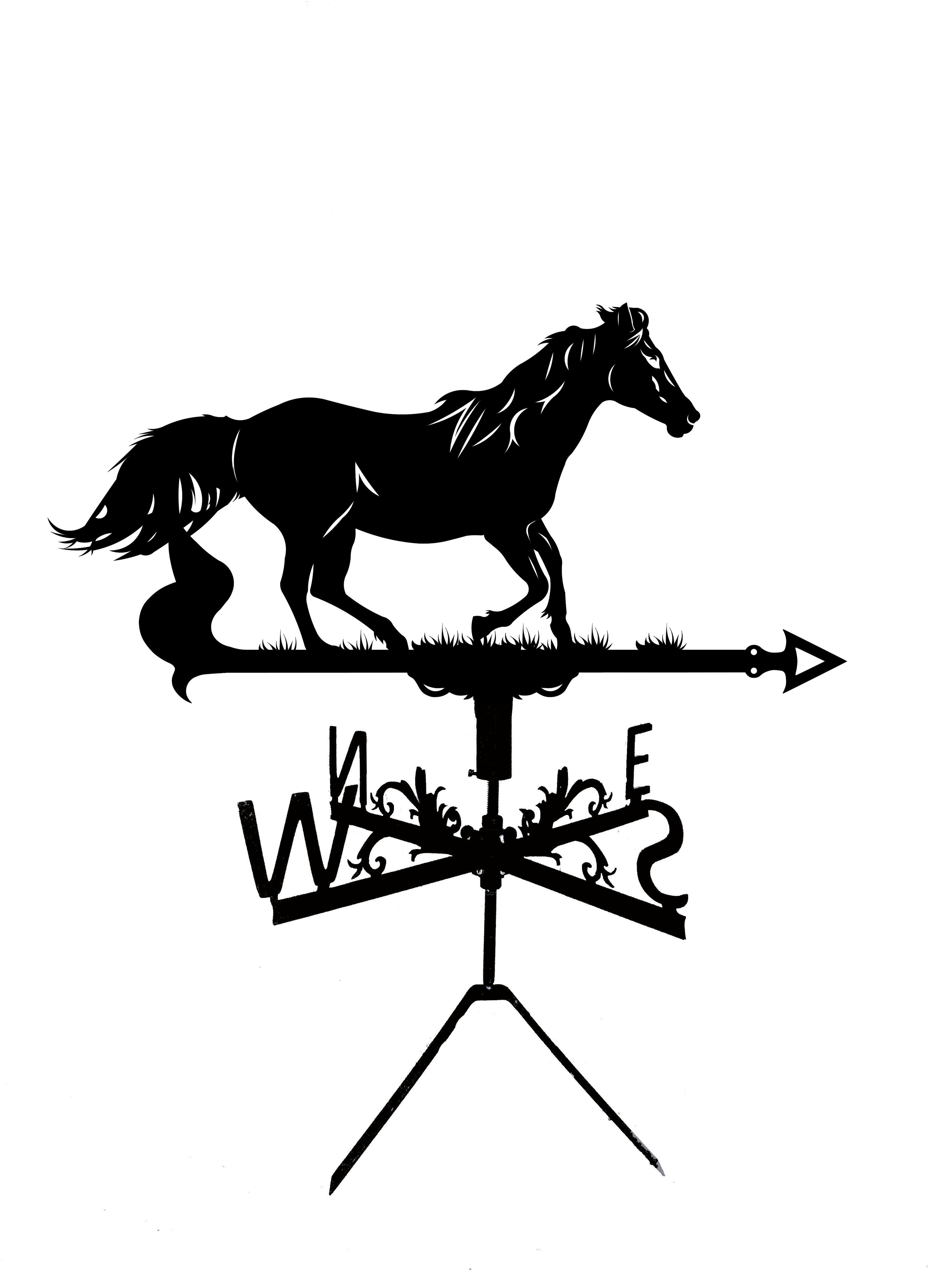 Флюгер на беседку/колодец Мустанг №4 (27477183)