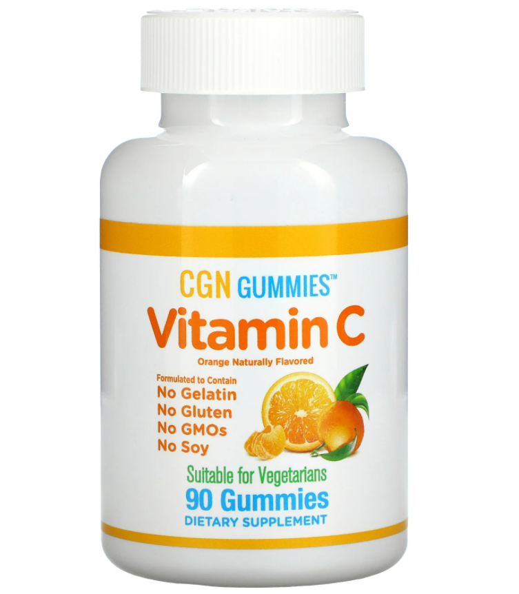 Витамин C California Gold Nutrition Vitamin C Gummies Gelatin Free 90 Gummies Natural Orange Flavor (CGN-01092) Витамин C California Gold Nutrition Vitamin C Gummies Gelatin Free 90 Gummies Natural Orange Flavor (CGN-01092)