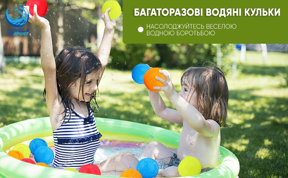 Набор водяных шаров VelaSport WaterBall 6 шт. Разноцветный (00813) - фото 9