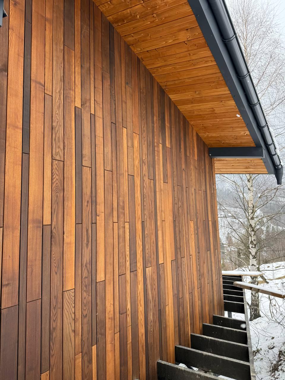 Дошка для фасаду та тераси термоясен 130/140 мм (27286666) - фото 2 Дошка для фасаду та тераси термоясен 130/140 мм (27286666) - фото 2