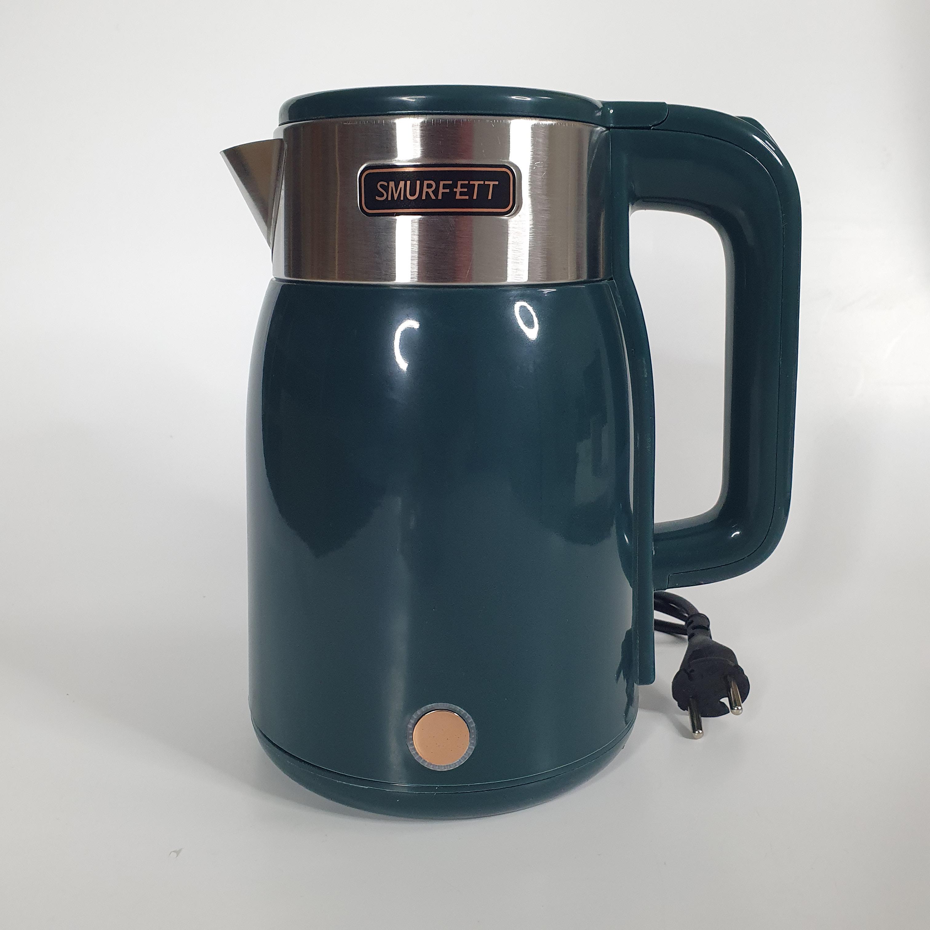 Электрочайник Smurfett в пластиковом корпусе с металлической вставкой 1500 Вт 2,5 л Зеленый (SFT-3892)