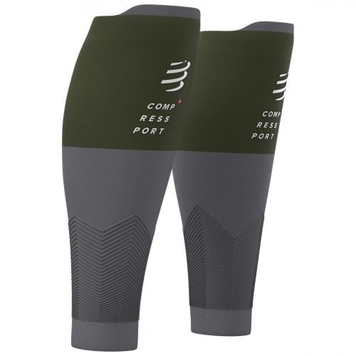 Гетры Compressport R2 V2 T1 30-34 см Rf Green/Steel Grey (12273012)