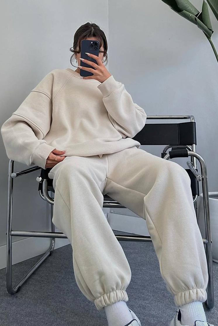 Спортивний костюм жіночий р. 46-48 Бежевий (194548)