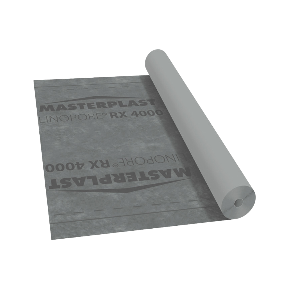 Супердифузійна мембрана Masterplast Linopore RX 4000 110 г/м² 75 м² рулон гідроізоляція для даху та фасаду (33549747)