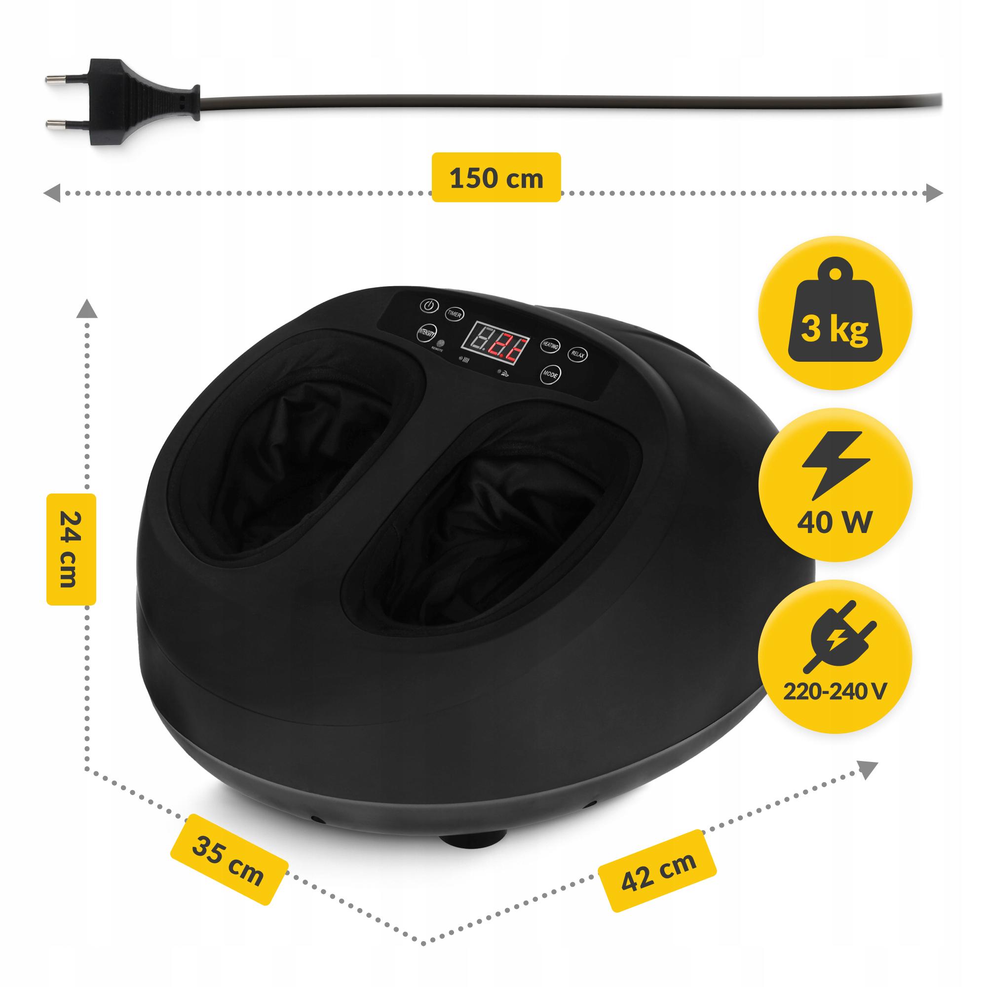 Масажер для стоп 4fizjo Premium багатофункціональний з підігрівом Black (P-5905973403498) - фото 2 Масажер для стоп 4fizjo Premium багатофункціональний з підігрівом Black (P-5905973403498) - фото 2