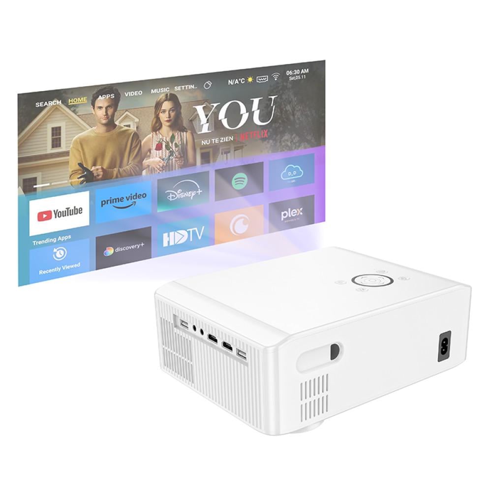 Проектор Hoco DT3 Smart electric Focus projector 2,4G/5G AUX/USB/AV/HDTV Белый (24194261) - фото 5