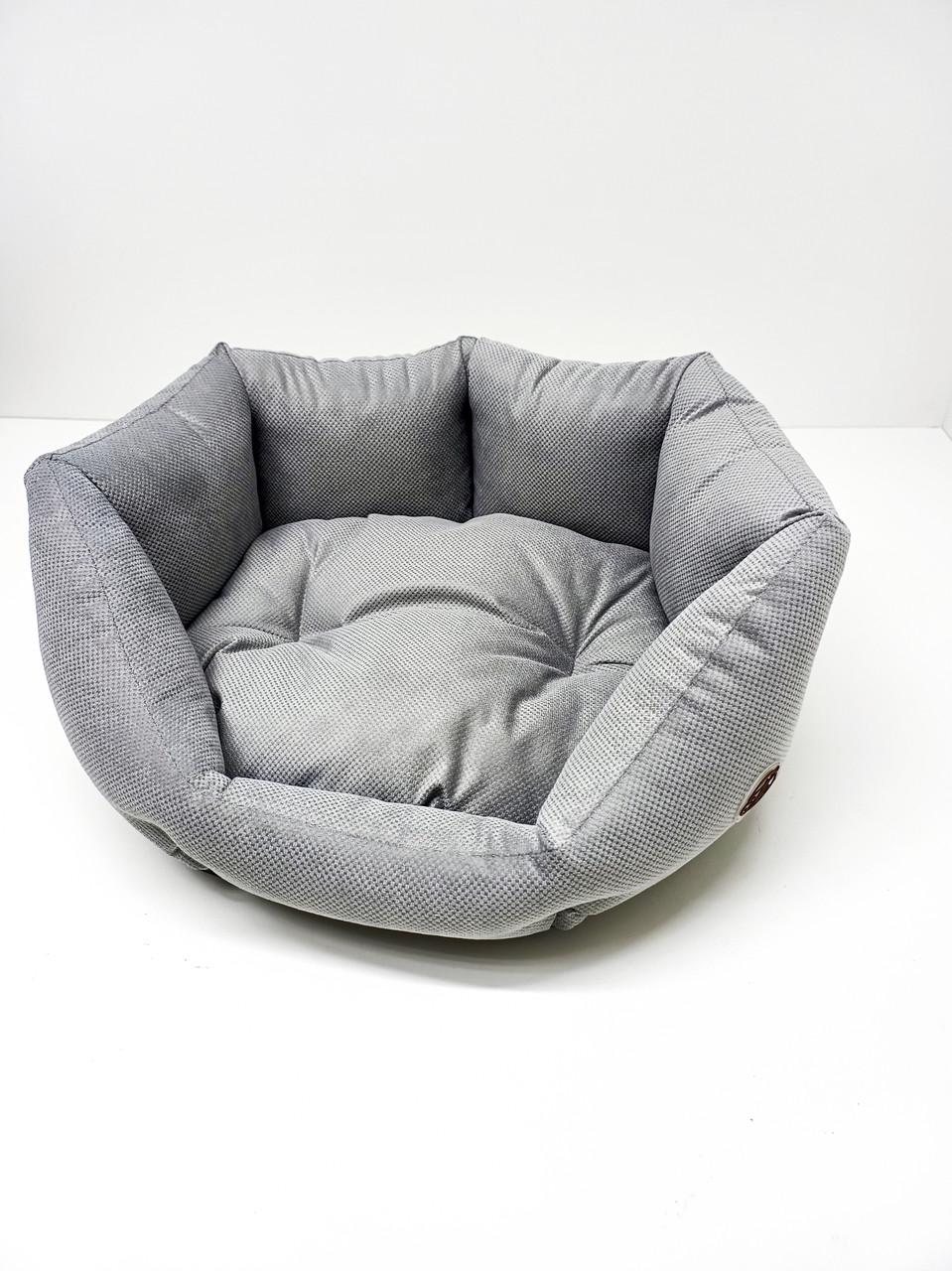 Лежак для тварин Боббі №5 60х90х22 см Сірий (35979)