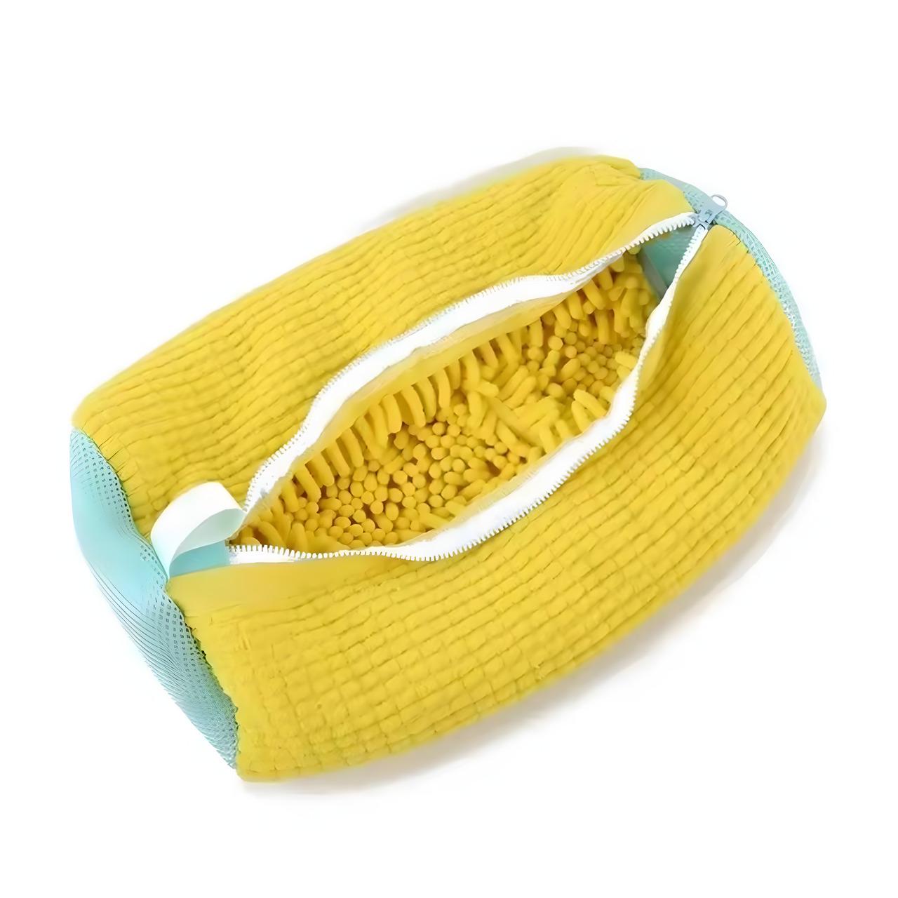 Мішок для прання взуття в пральній машині з мікрофібрами Жовтий Мішок для прання взуття в пральній машині з мікрофібрами Жовтий