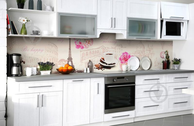 Скинали на кухню Zatarga «Архитектурные скетчи» 600х2500 мм виниловая 3Д наклейка кухонный фартук Скинали на кухню Zatarga «Архитектурные скетчи» 600х2500 мм виниловая 3Д наклейка кухонный фартук